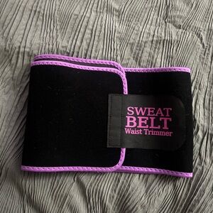 Black Waist Trimmer with Pink Trim